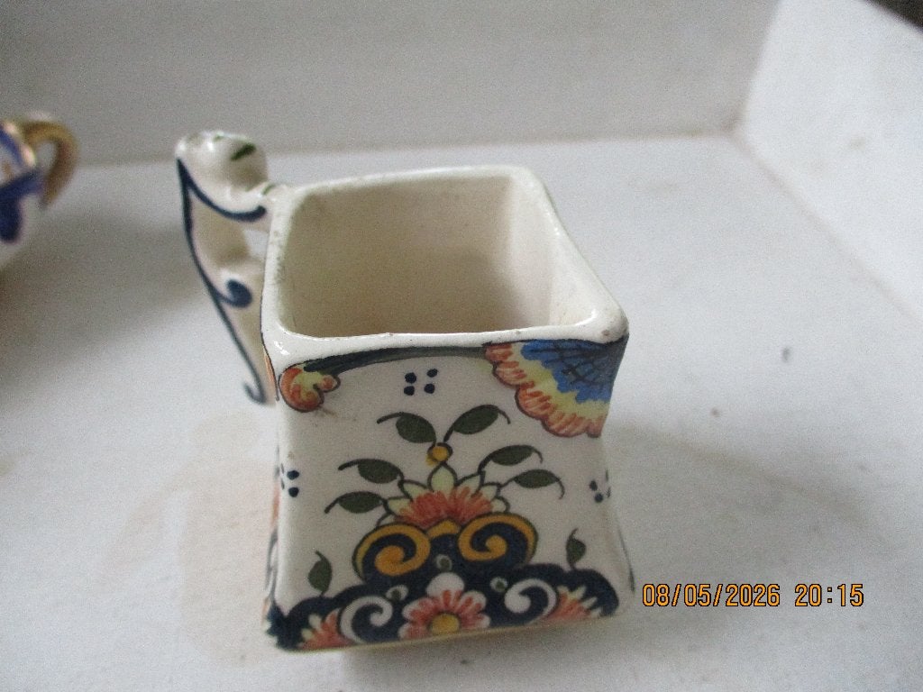 Rouen Fait Main bloemenvaasje mini 6 cm., Antiek en Kunst, Curiosa en Brocante, Ophalen of Verzenden