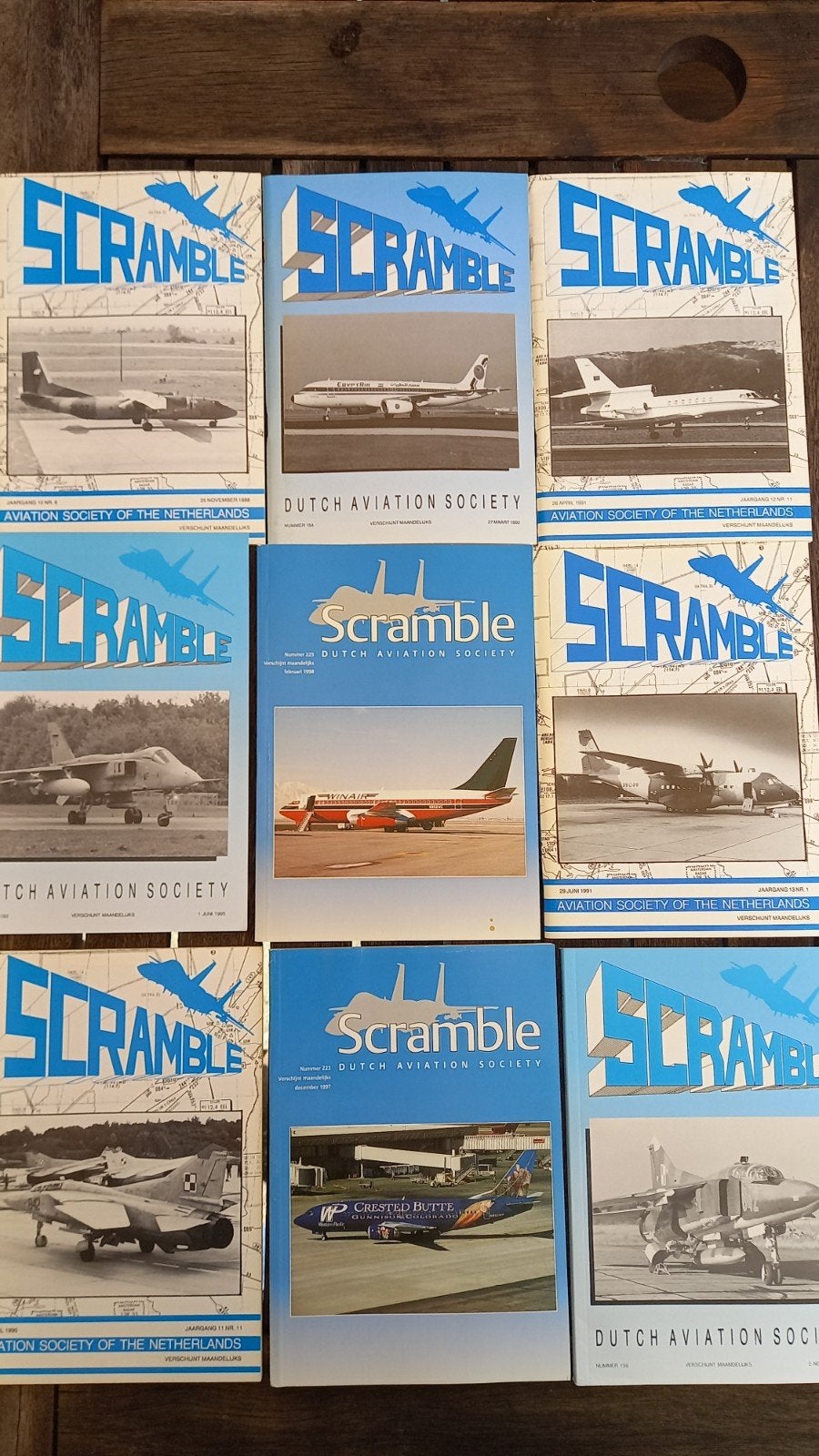 Luchtvaart tijdschriften Airnieuws en Scramble, Ophalen, Zo goed als nieuw, Boek of Tijdschrift