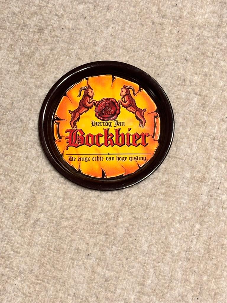 Hertog Jan Bockbier Viltje - Vintage Bier Viltje, Ophalen of Verzenden, Gebruikt, Viltje(s), Hertog Jan