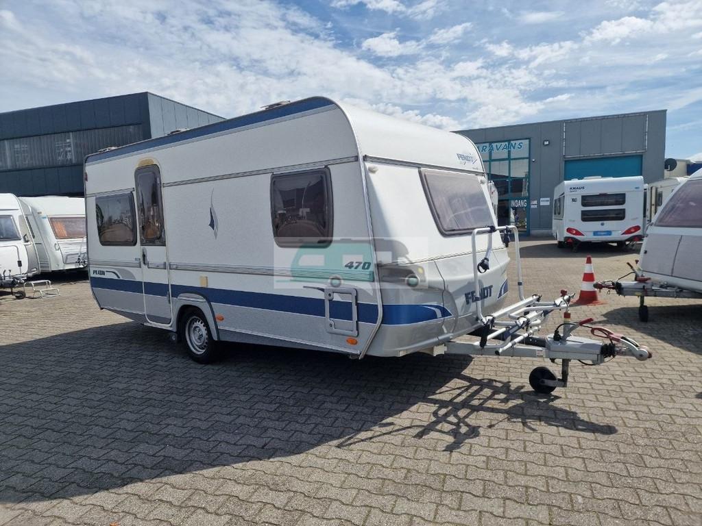 Fendt platin 470 TF Mover, voortent, fietsendrager, Caravans en Kamperen, Schokbreker, Bedrijf, Tot en met 4, 1000 - 1250 kg