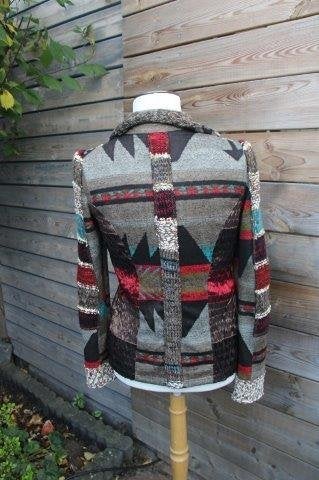 Vest bruin/ rood Lulu-H mt S Winter Vaste prijs AANBIEDING, Ophalen of Verzenden, Zo goed als nieuw, Maat 36 (S), Rood