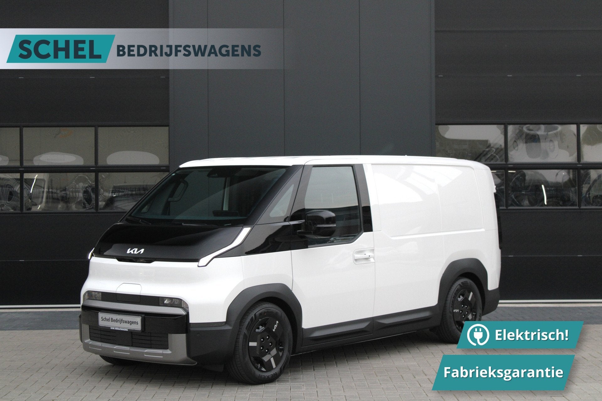 Kia PV5 L2H1 Plus 71.2 kWh 164pk - 416km WLTP - Stoel/Stuurv, Auto's, Stof, Kia, 750 kg, Wit