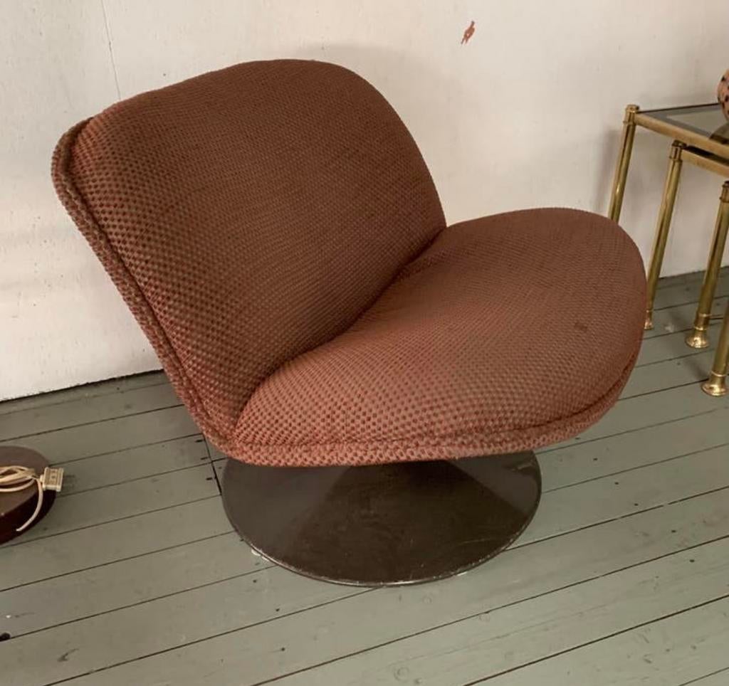 Vintage fauteuil model F504 Geoffrey Harcourt Artifort uit, Ophalen of Verzenden, Zo goed als nieuw