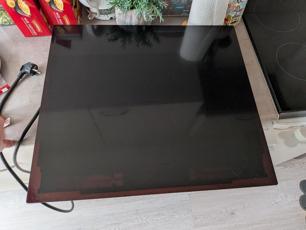 Inbouw inductie kookplaat Inventum iki6008mat, Ophalen, Inbouw, Inductie, 4 kookzones