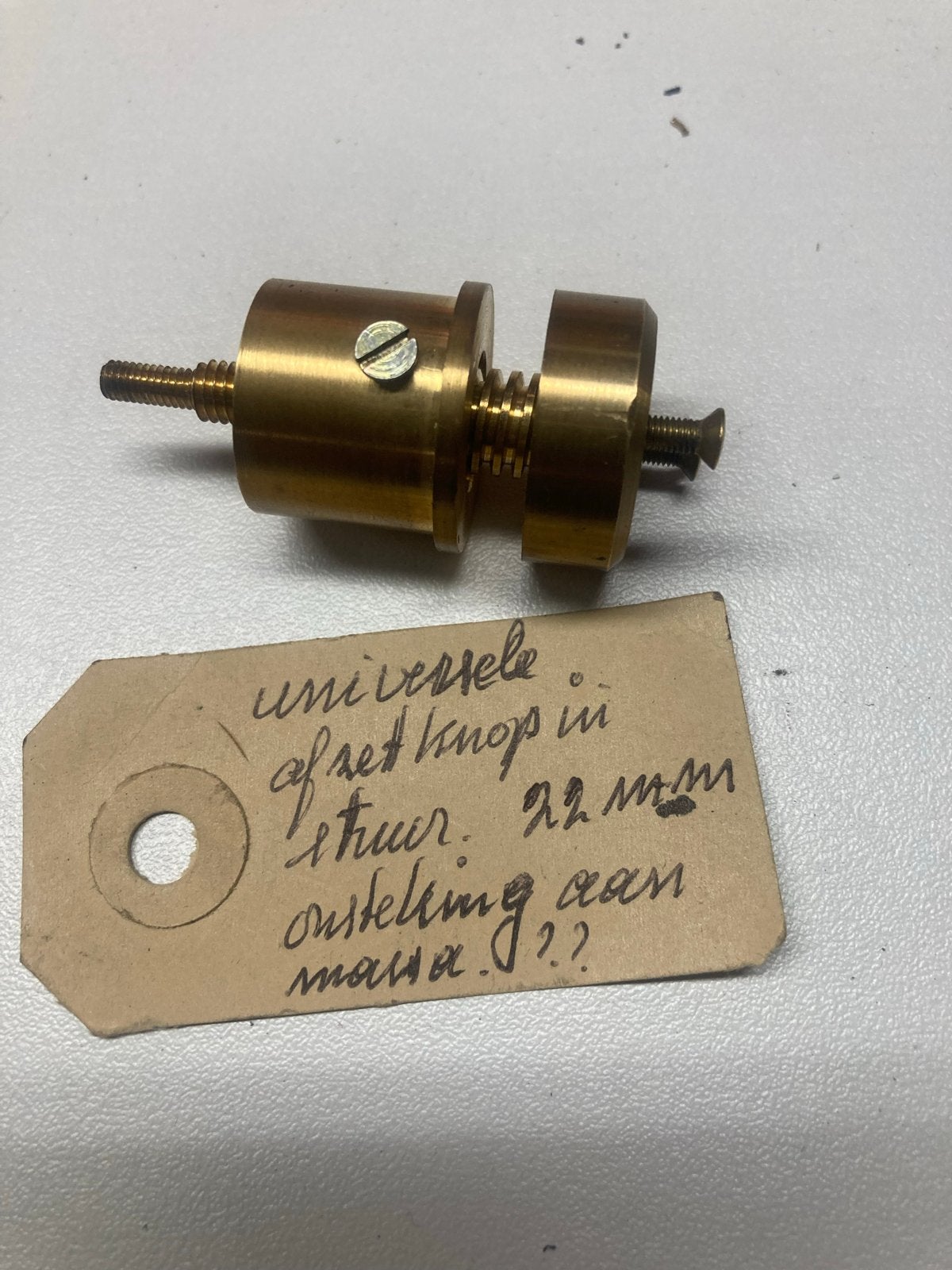 Universele afzetknop in stuur 22mm oldtimer motoren, Fietsen en Brommers, Ophalen of Verzenden, Nieuw, Overige typen, Overige materialen