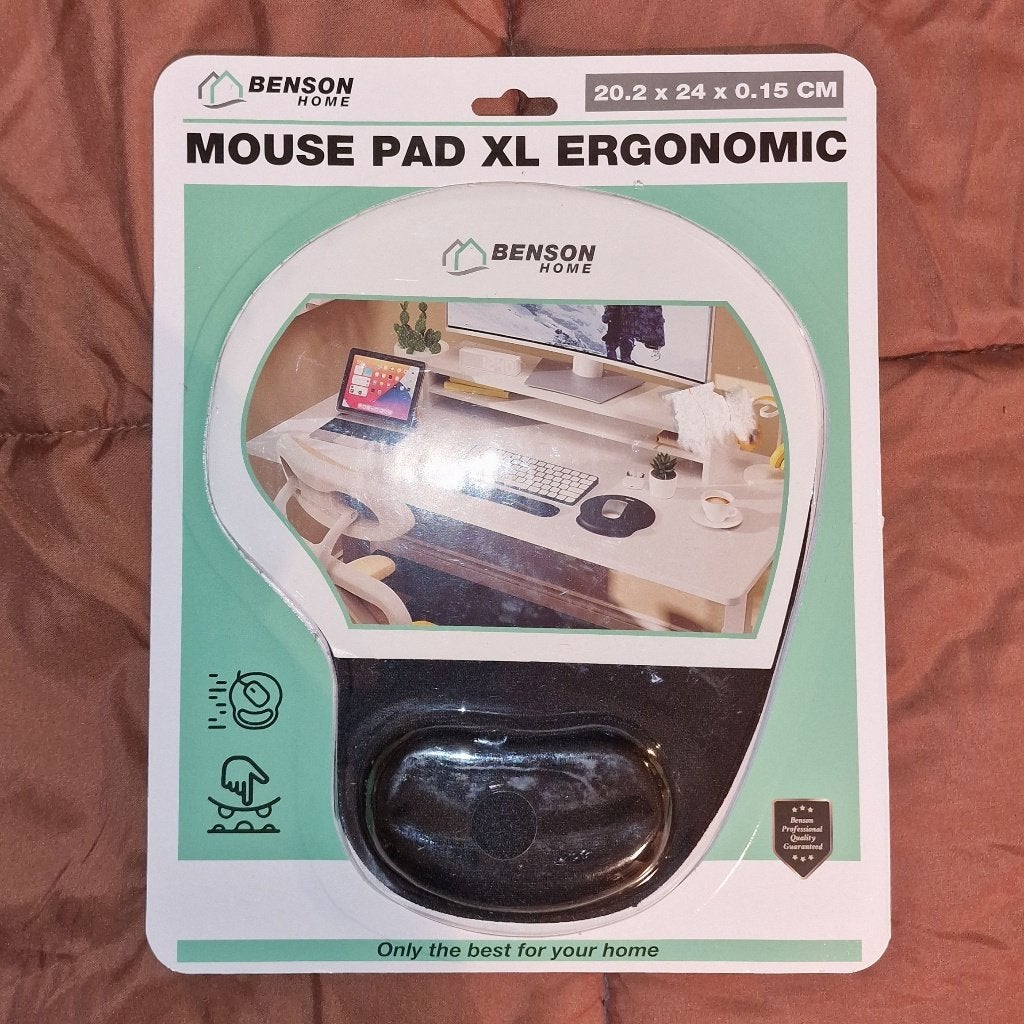 Benson ergonomische muismat XL met polssteun – nieuw, Computers en Software, Ophalen of Verzenden, Ergonomisch, Nieuw, Benson