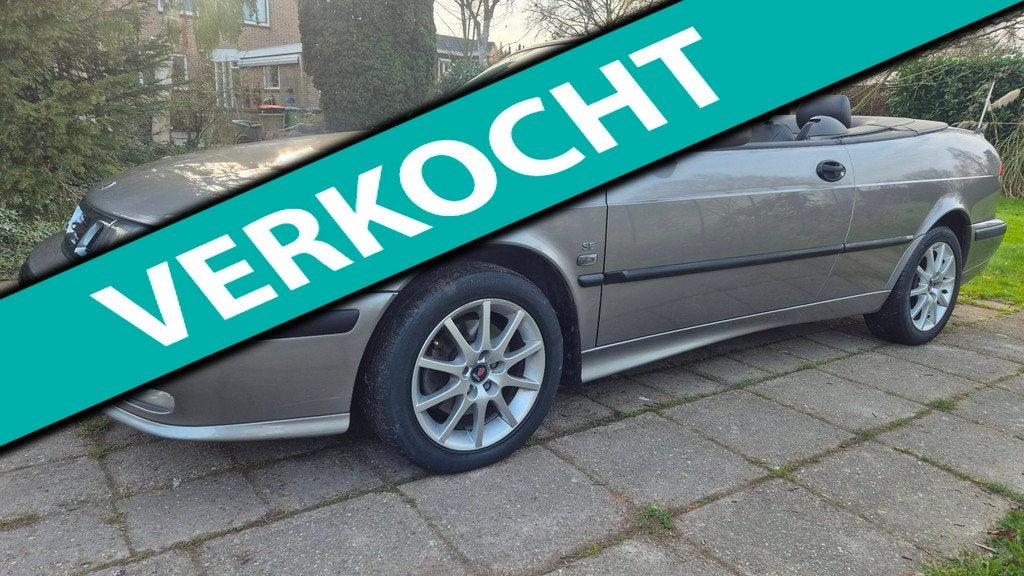 Saab 9-3 Cabrio 2.0t S LUXURY AUTOMAAT HIRSCH TUNING 195 PK, Auto's, Saab, Gebruikt, 4 stoelen, 1600 kg, Zilver of Grijs