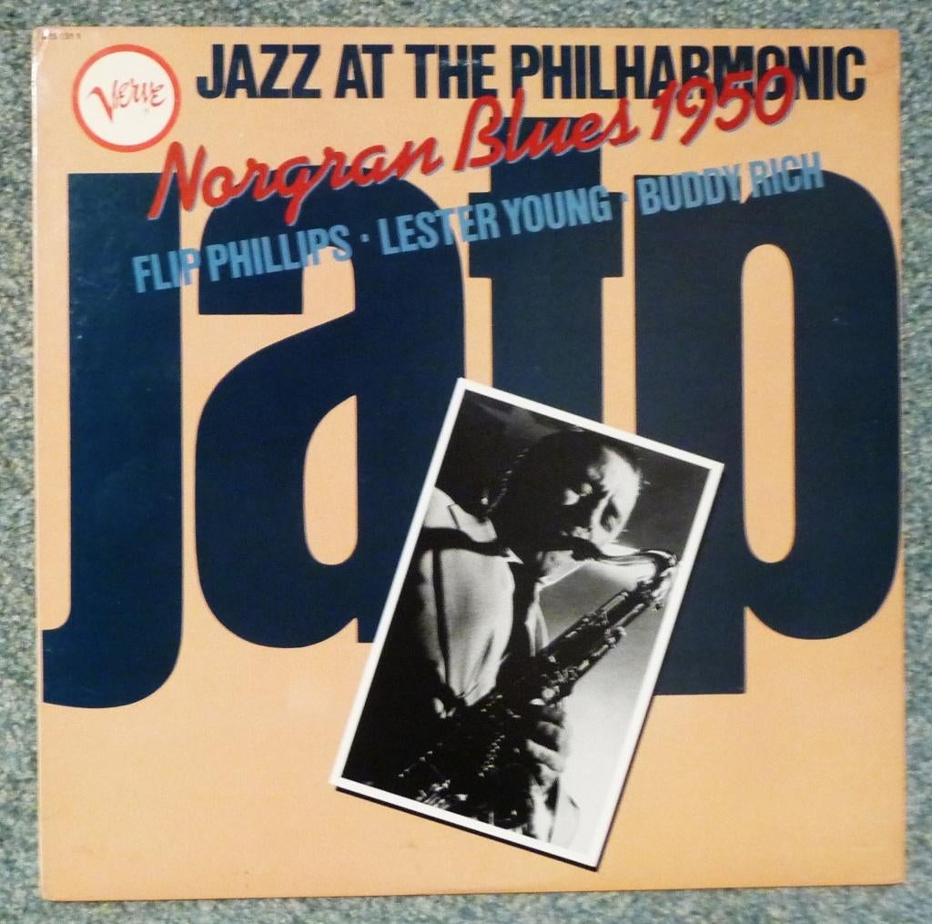 Norgran Blues 1950 - Flip Philips, Lester Young, Buddy Rich, Ophalen of Verzenden, Gebruikt, 12 inch, Jazz