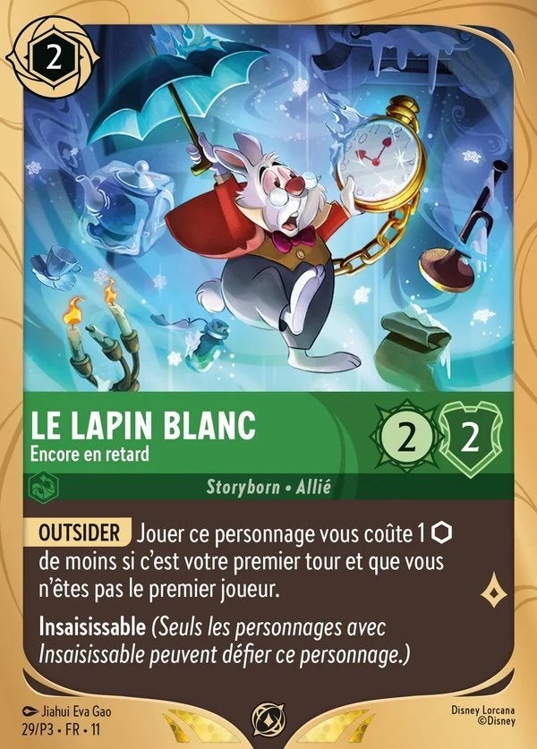 Disney Lorcana - Whispers in The Well - 29/P3 - Le Lapin Bla, Ophalen of Verzenden, Nieuw, Losse kaart, Foil