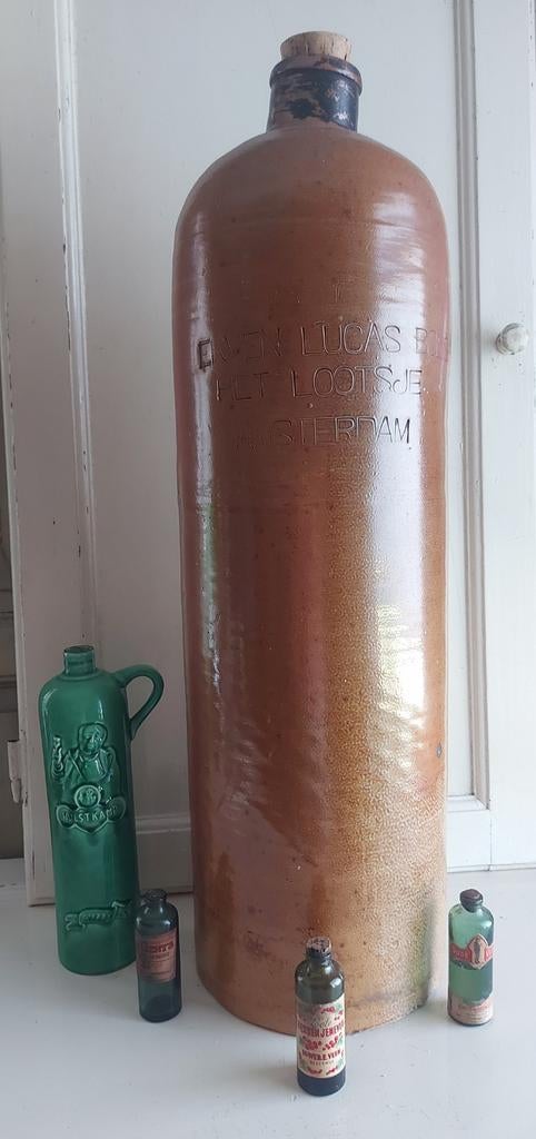 Antieke etalage jeneverkruik lucas bols van 22.5 liter‼️, Verzamelen, Ophalen, Gebruikt