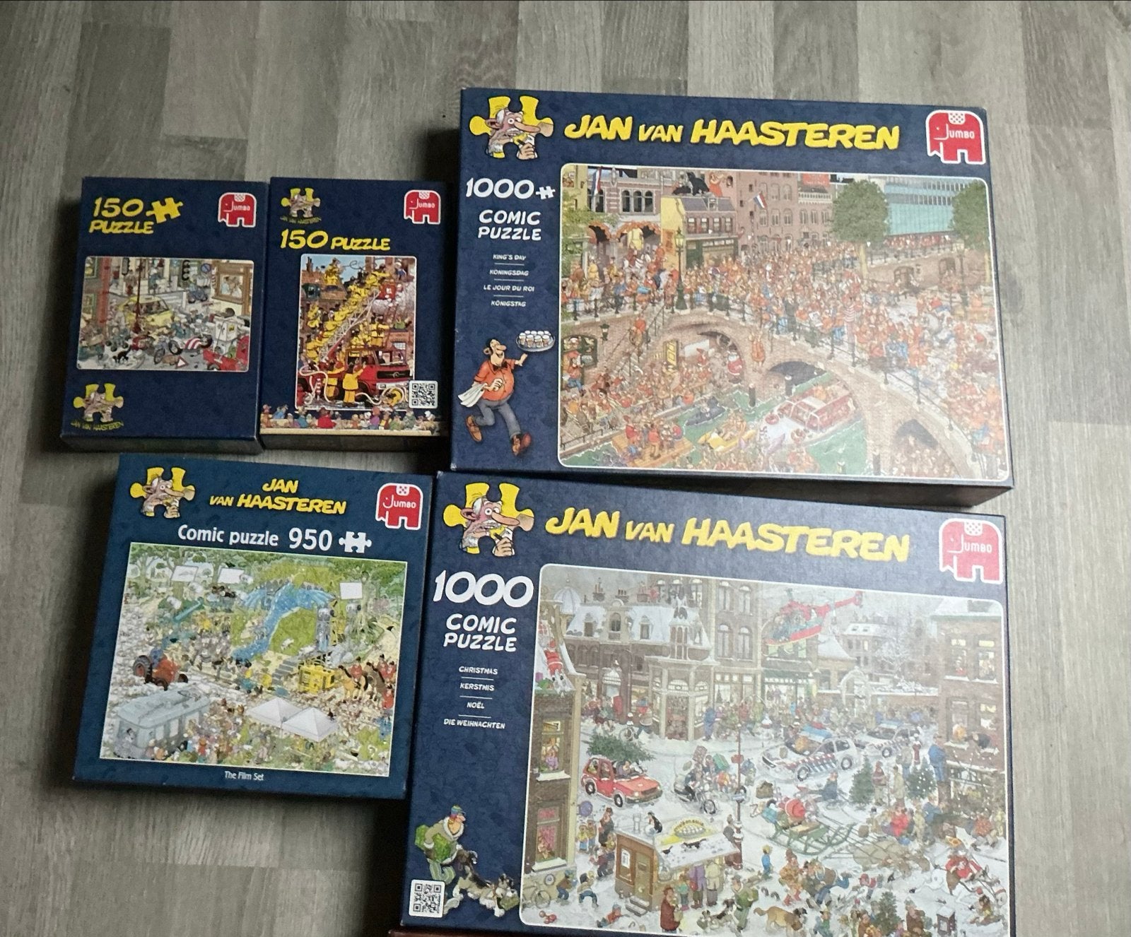 Diverse puzzels: Jan van Haasteren, Wasgij, That's Life, Ophalen of Verzenden, 500 t/m 1500 stukjes, Gebruikt, Legpuzzel