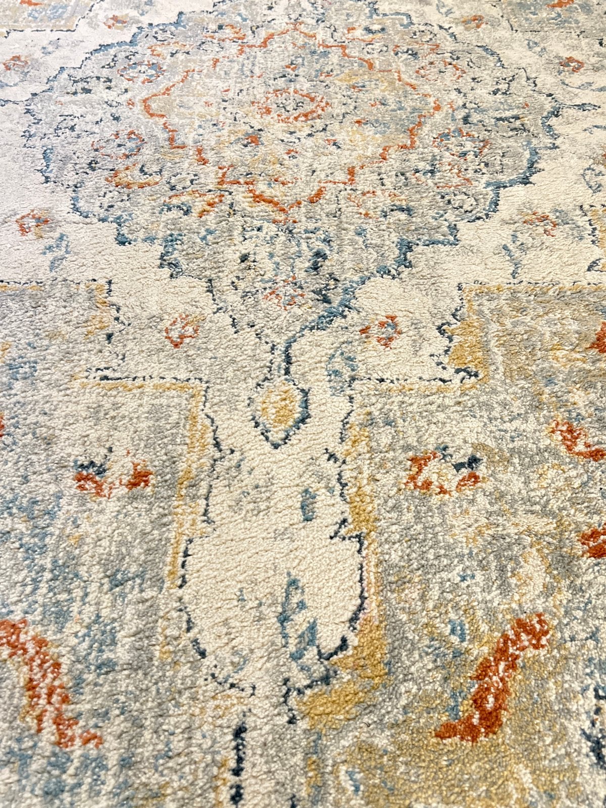 IKEA ONSEVIG Vloerkleed - 160x235 cm - Beige/Blauw/Oranje, Huis en Inrichting, Stoffering | Tapijten en Kleden, Ophalen, Gebruikt