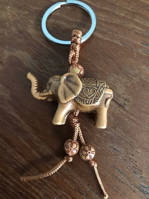 Indiase gelukshanger olifant india geluk sleutelhanger, Verburgt Vintage, Dier of Natuur, Nieuw, Ophalen of Verzenden