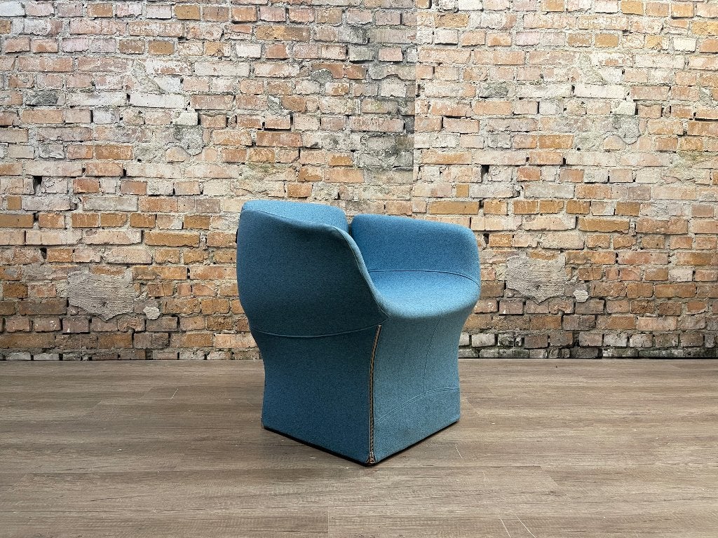 Moroso Bloomy Poltroncina – Blauw stof | Patricia Urquiola, Ophalen, Minder dan 75 cm, Design, Zo goed als nieuw