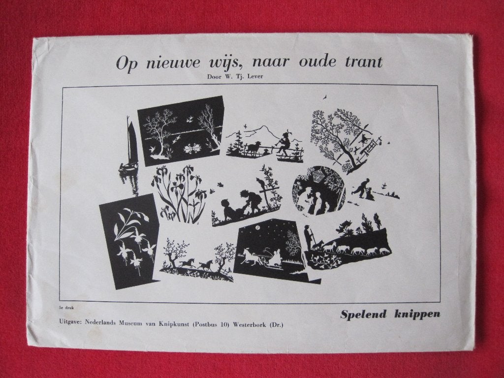 Handleiding Spelend Knippen W. Tj. Lever - Knipkunst Museum, Ophalen of Verzenden, 1960 tot 1980, Noord-Brabant