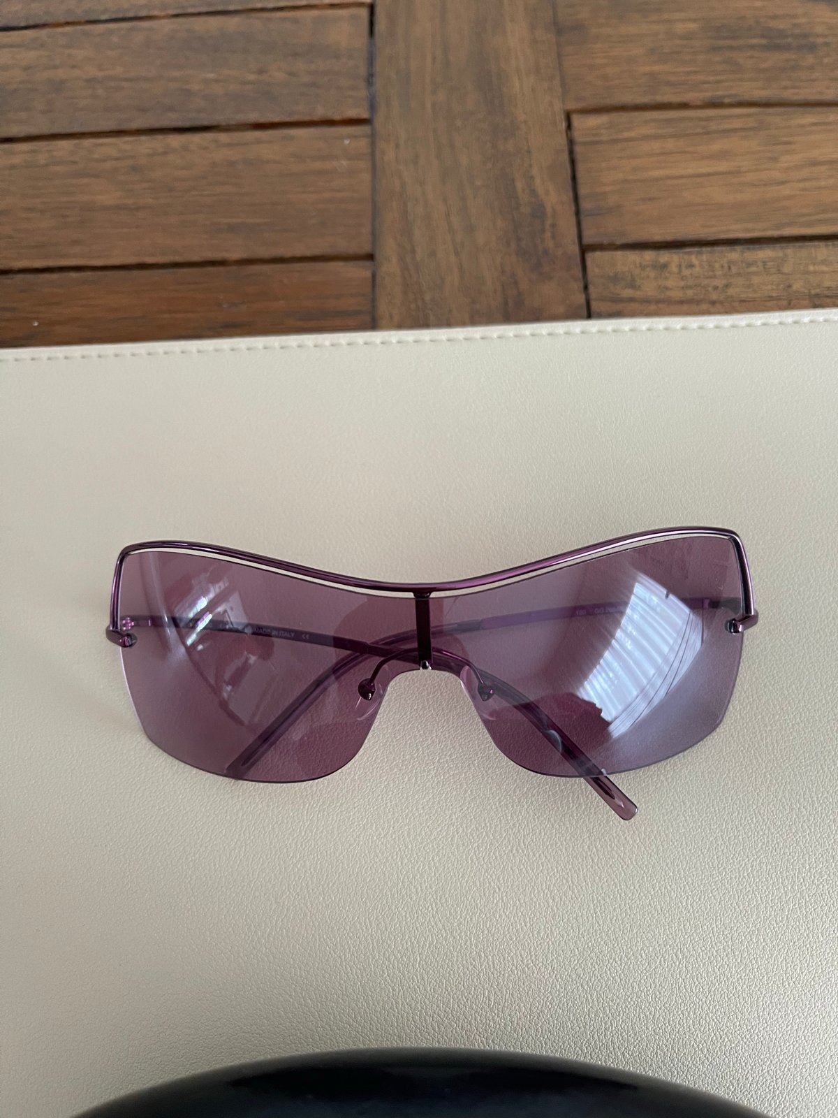 Originele Vintage Gucci Zonnebril - Paars, Overige merken, Gebruikt, Zonnebril, Paars