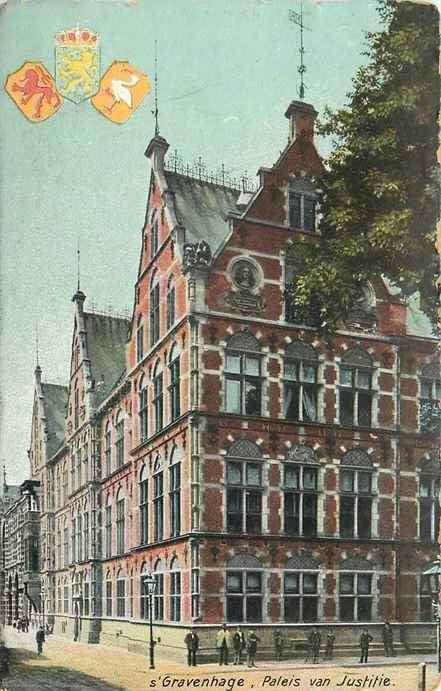 301-191-007 Den Haag Paleis van Justitie, Verzamelen, Verzenden, Voor 1920, Zuid-Holland