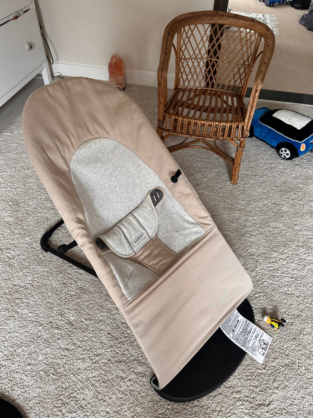 Baby Bjorn wipstoel beige grijs, Kinderen en Baby's, Wipstoeltjes, Ophalen, Zo goed als nieuw