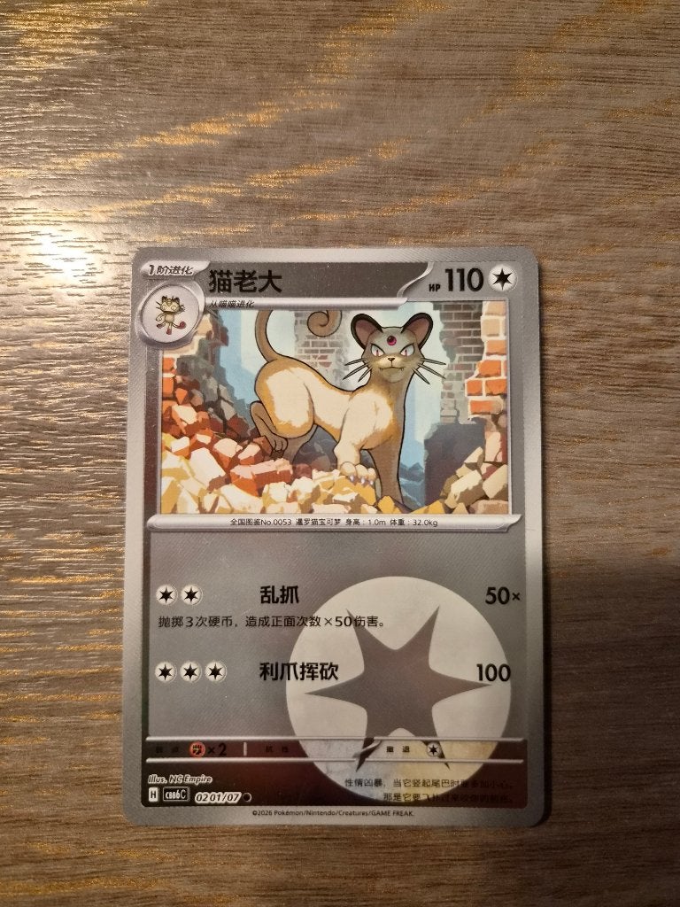 Persian 0201/07  CBB6C, Ophalen of Verzenden, Zo goed als nieuw, Losse kaart, Foil