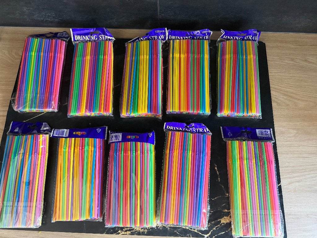 Plastic rietjes, Overige typen, Ophalen of Verzenden, Nieuw, Overige materialen