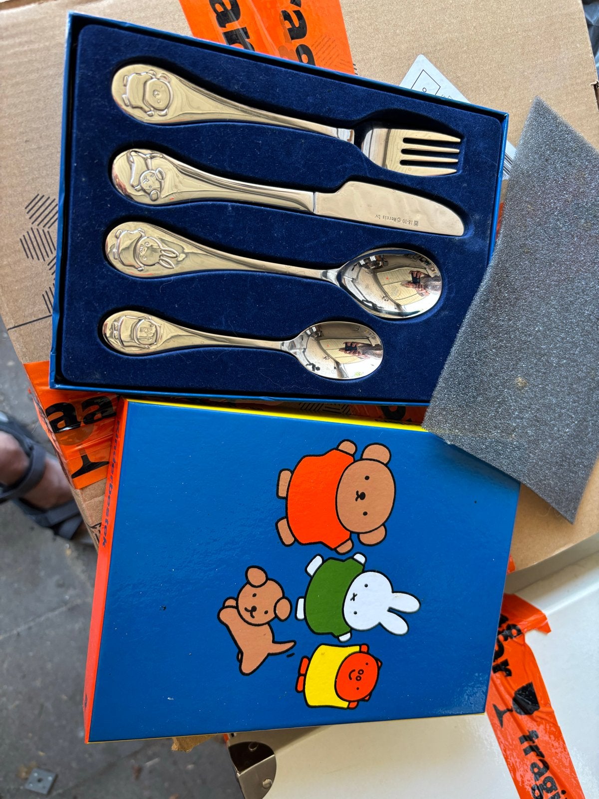 Nieuw Zilverstad nijntje Miffy & Friends Kinderbestekset, Ophalen of Verzenden, Nieuw