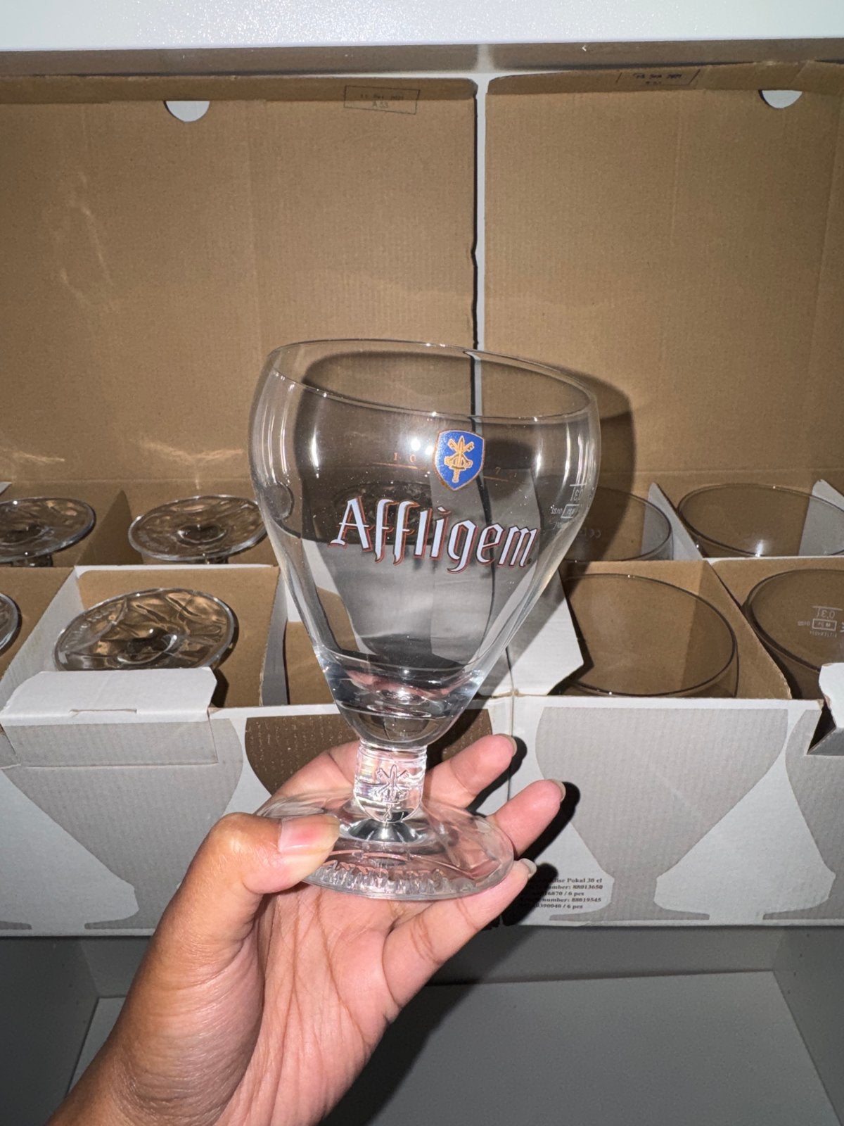 12 Nieuwe Affligem Bierglazen - 30cl, Ophalen, Nieuw, Overige merken, Glas