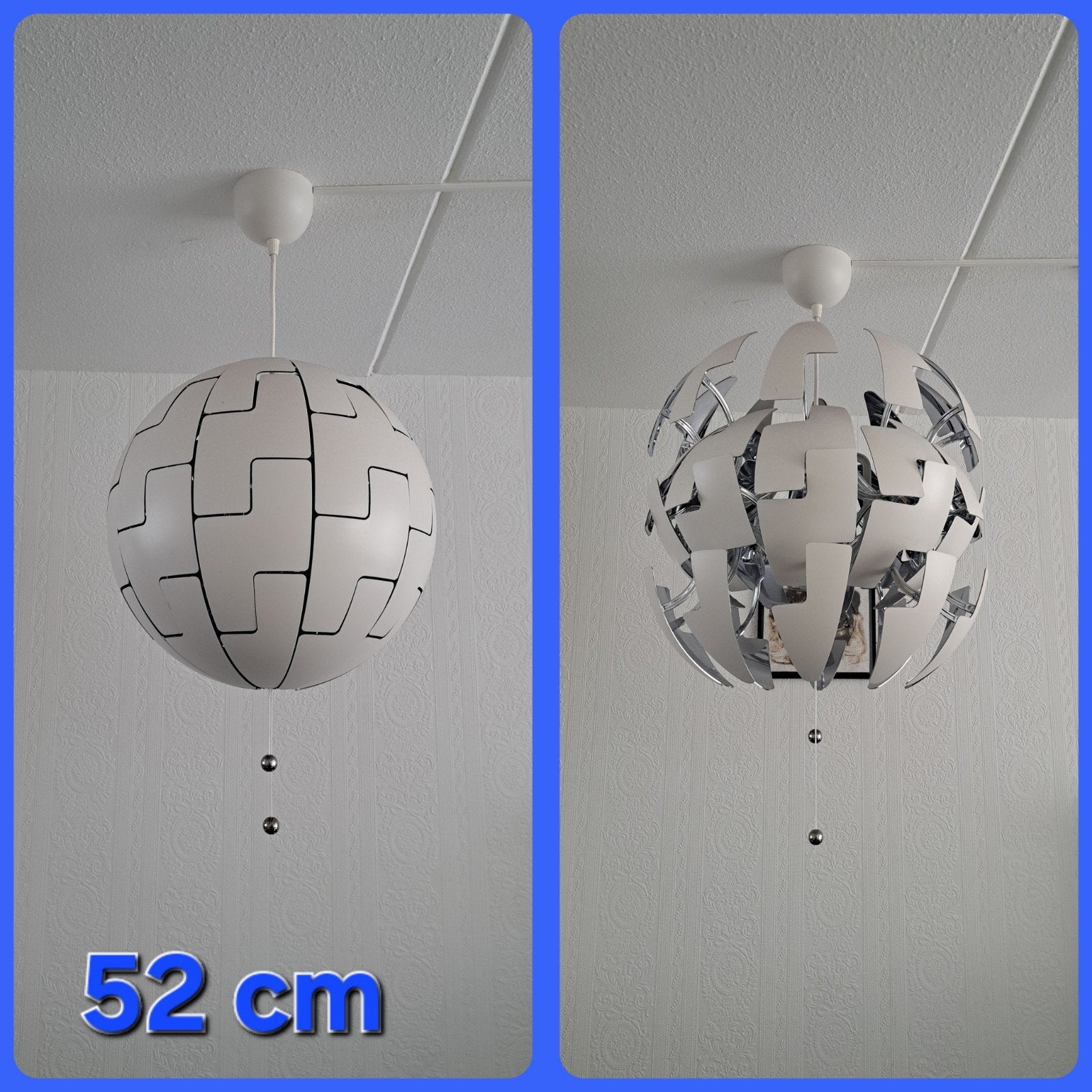 Leuke hanglamp, Ophalen, Zilver