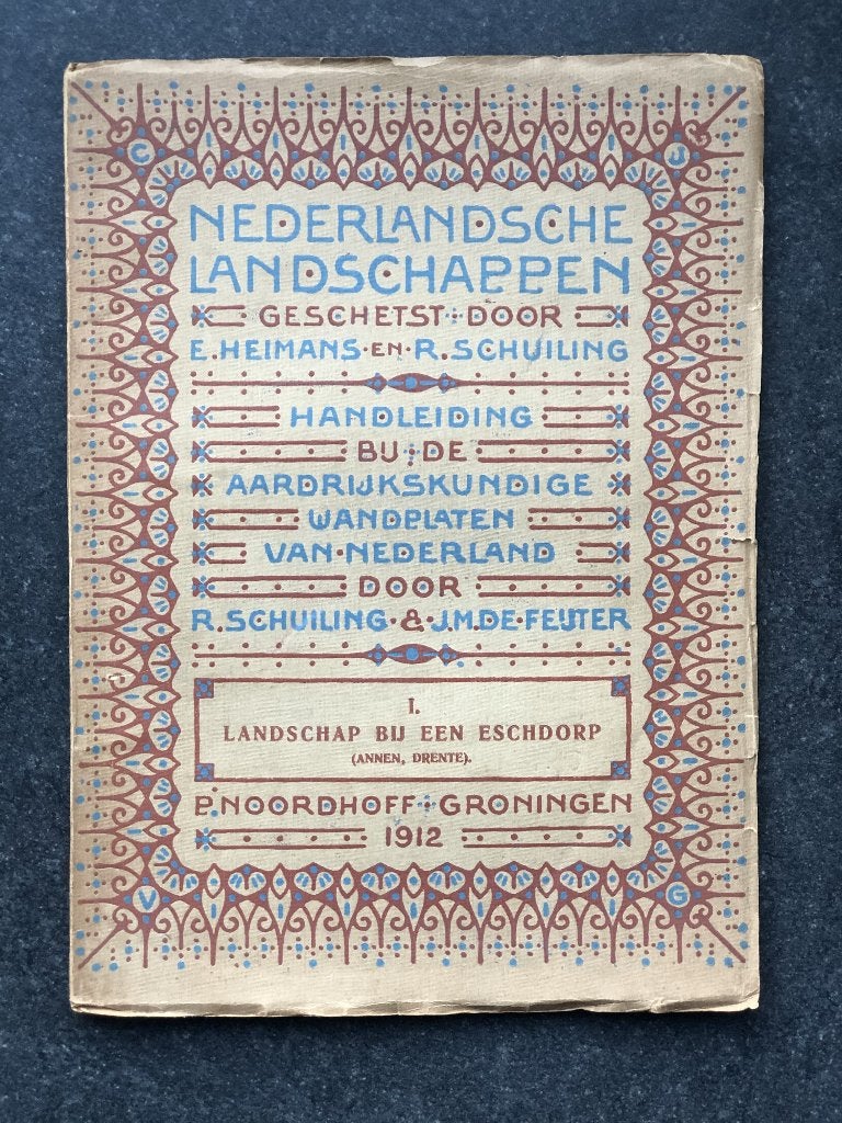 Schoolplaat boekje – Landschap bij een Eschdorp, Antiek en Kunst, Ophalen of Verzenden, Stad- en Dorpsgezichten