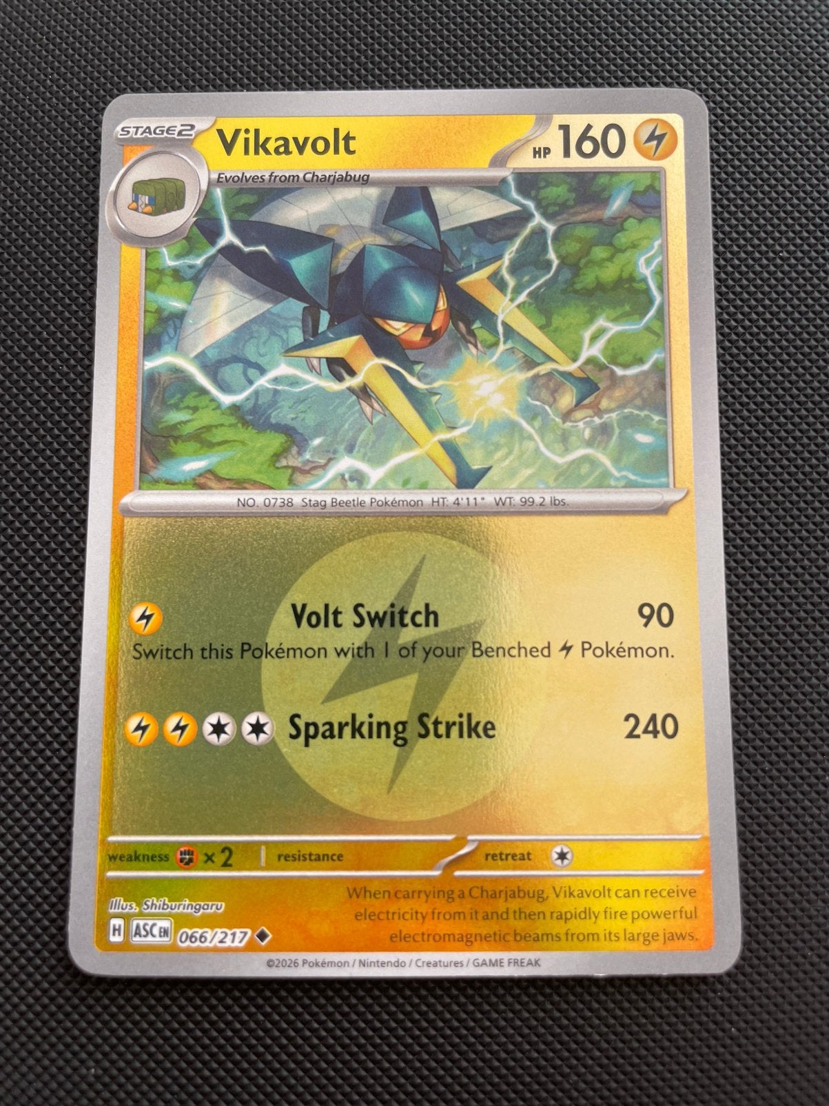 Vikavolt 066/217 Reverse Holo Energy Ascended Heroes, Verzenden, Zo goed als nieuw