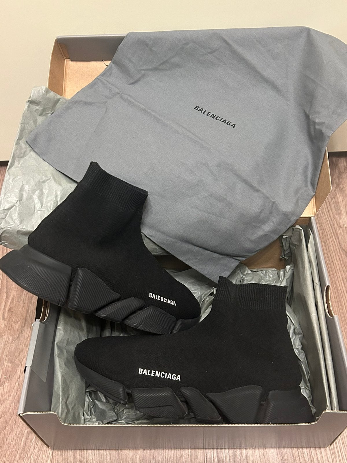 Balenciaga Speed 2.0 trainer zwart size 43, Ophalen, Zwart, Balenciaga, Sneakers of Gympen