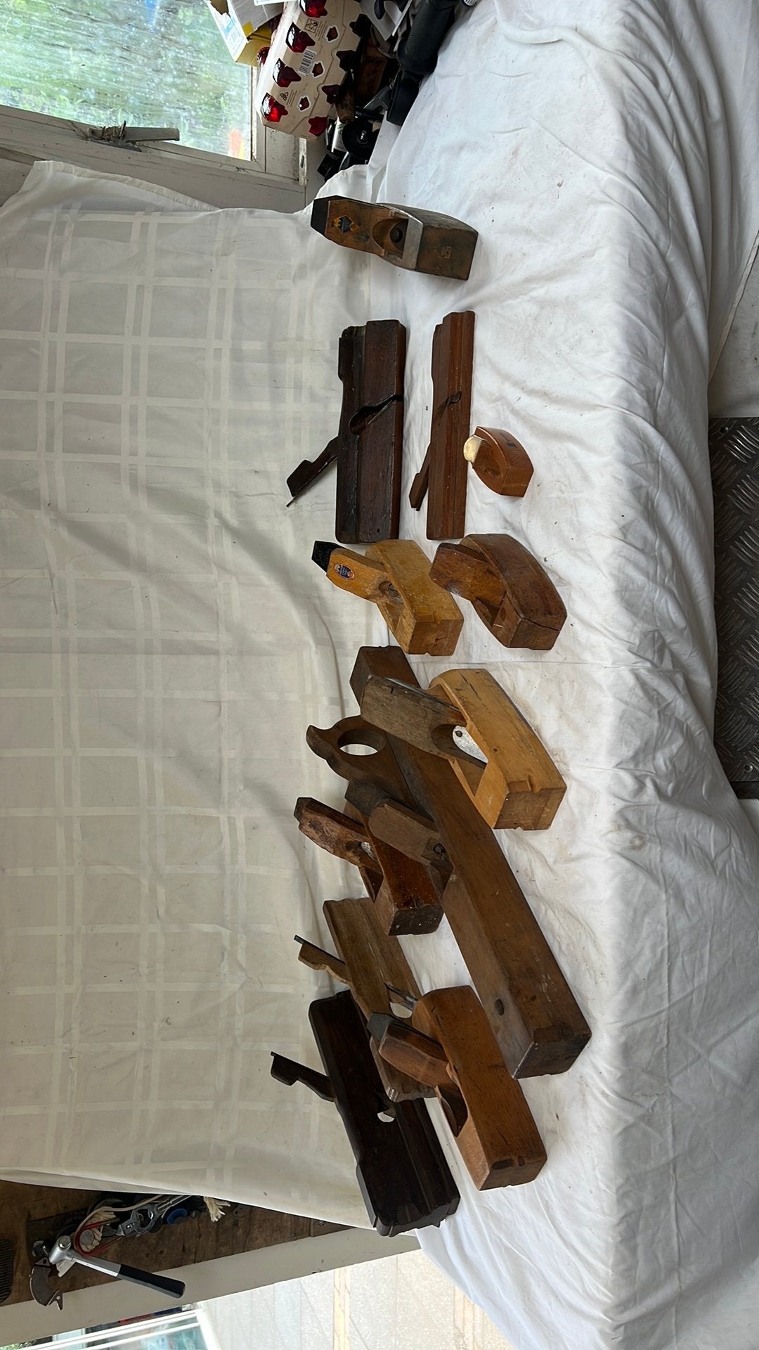 Antieke houten schaven rijsschaaf blokschaven, Antiek en Kunst, Ophalen of Verzenden