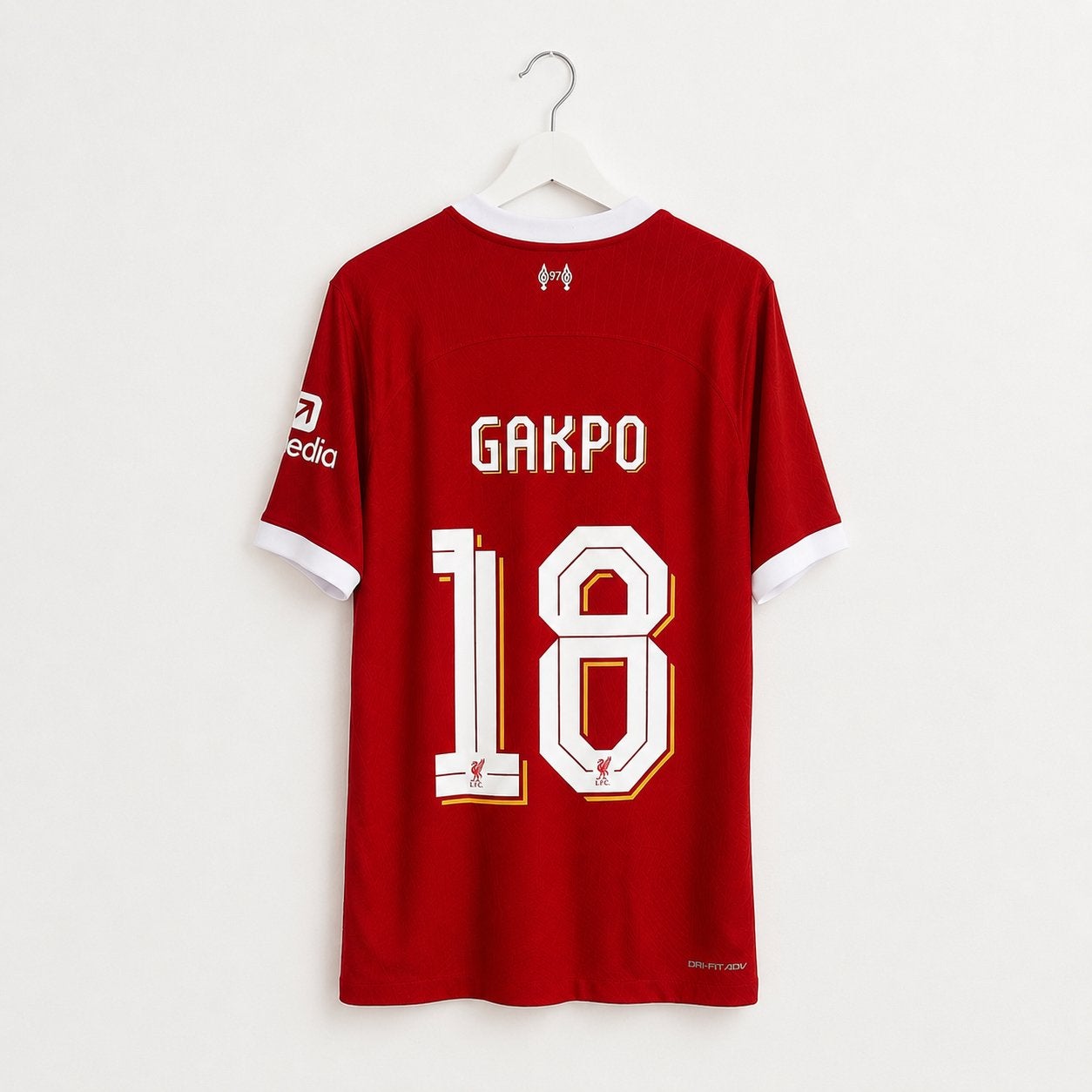 Cody Gakpo Liverpool Thuisshirt 2023/2024 Authentic Maat M, Maat M, Ophalen of Verzenden, Zo goed als nieuw, Shirt