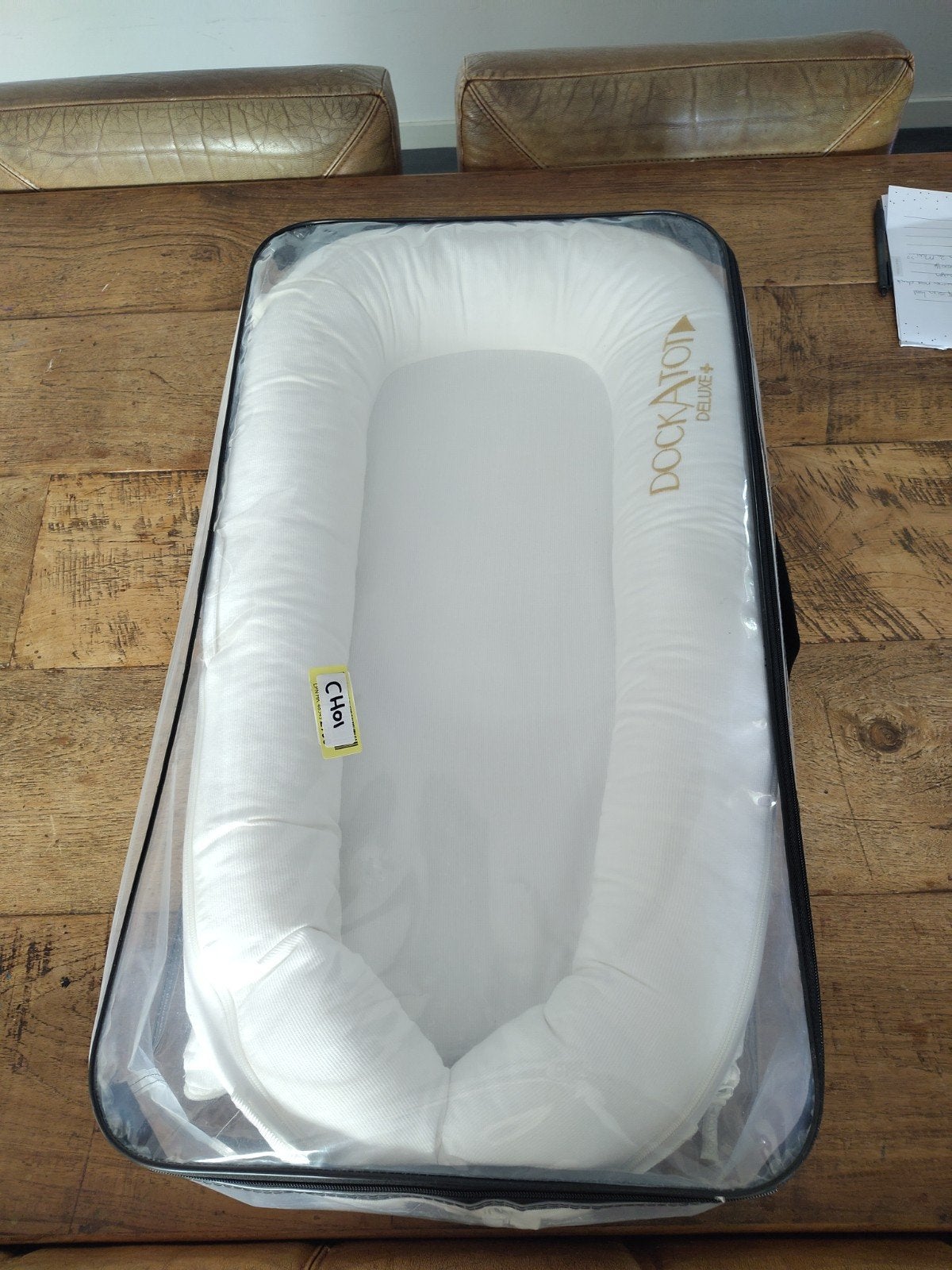 Dockatot Deluxe+ babynest - zo goed als nieuw, Ophalen of Verzenden, Zo goed als nieuw