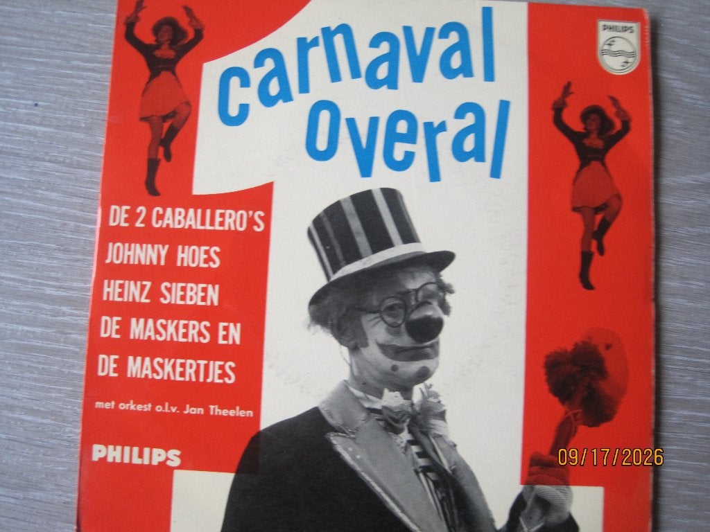 Carnaval Overal  1. -   Johnny Hoes, EP, Ophalen of Verzenden, Zo goed als nieuw, EP