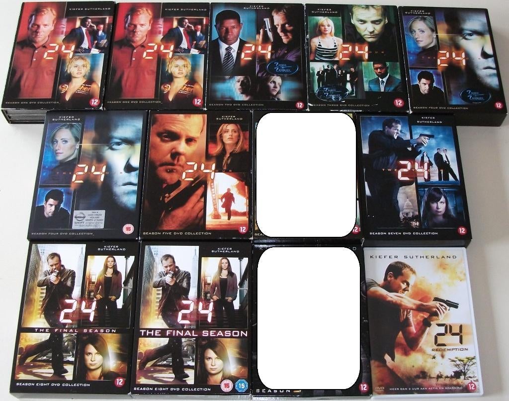 TV-Serie *** 24 *** Seizoen 1 + 2 + 3 + 4 + 5 + 7 + 8 + Film, Cd's en Dvd's, Vanaf 12 jaar, Ophalen of Verzenden, Zo goed als nieuw