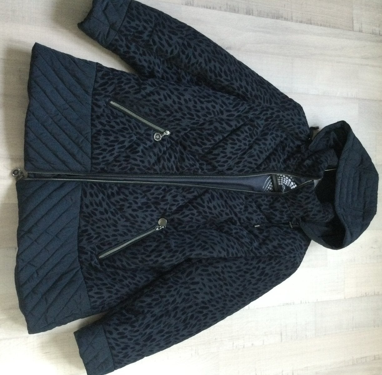 Barbera Lebek  Dames Winterjas met Capuchon maat 42, Ophalen of Verzenden, Gedragen, Maat 42/44 (L), Zwart