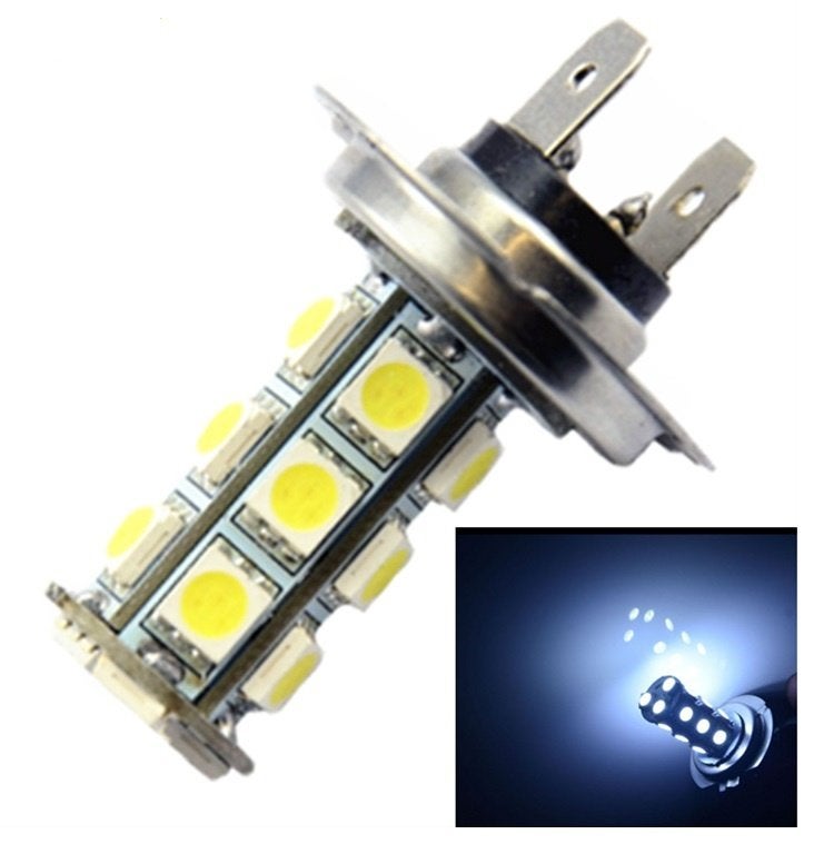 Witte 18-SMD LED-lamp H7 (mèt Gratis Verzending), Motoren, Verzenden