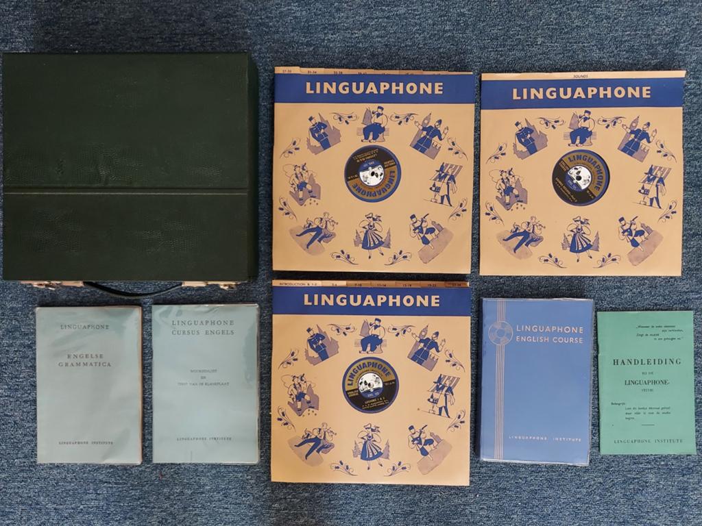 Linguaphone, Cursus Engels, jaren '50-'60 (?)., Niet van toepassing, Diverse auteurs, Ophalen of Verzenden, Zo goed als nieuw