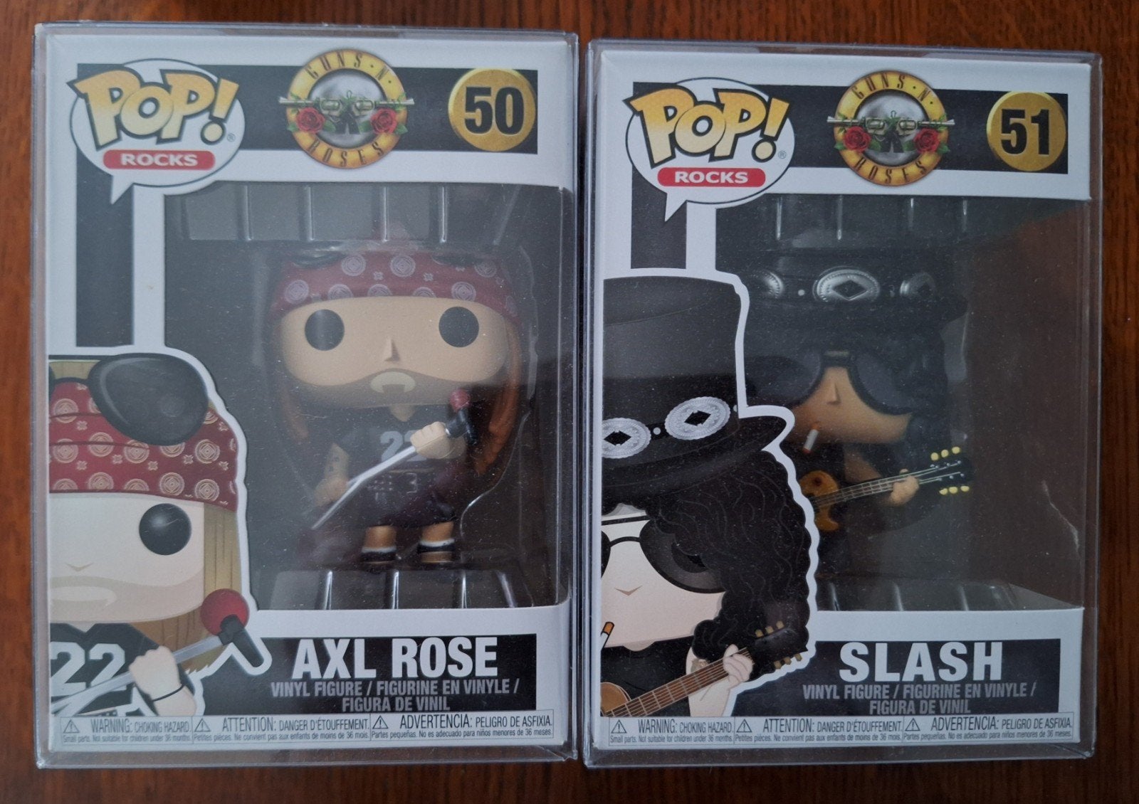 Guns n roses funko pop Axl en Slash, Ophalen of Verzenden, Zo goed als nieuw