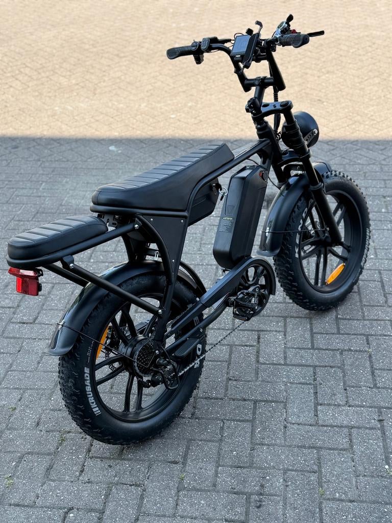 C80 Max E-bike met Dubbele Accu en White Wall Banden, Fietsen en Brommers, Elektrische fietsen, Nieuw, Minder dan 47 cm, 50 km per accu of meer