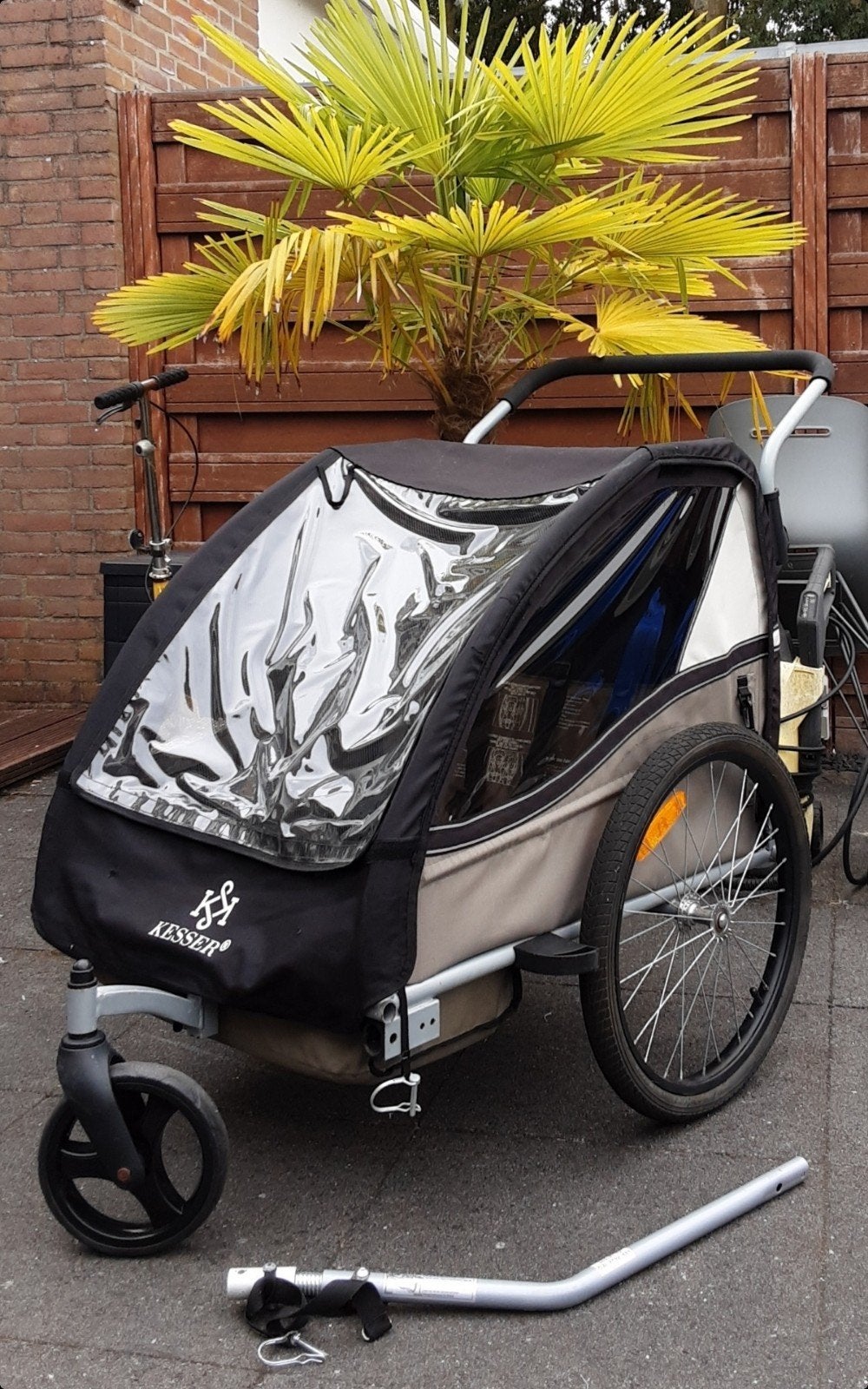 Kesser Sport RX  Fietsaanhanger fietskar en duo Buggy in een, Ophalen, Zo goed als nieuw, Kinderkar