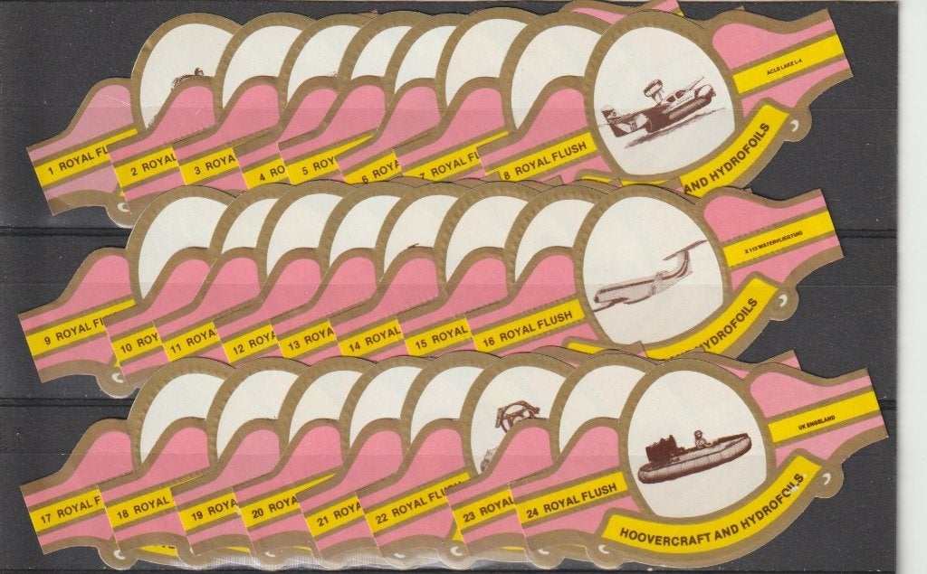 reeks 457  hovercrafts    1-24   sigarenbanden, Ophalen of Verzenden, Zo goed als nieuw, Sigarenbandjes