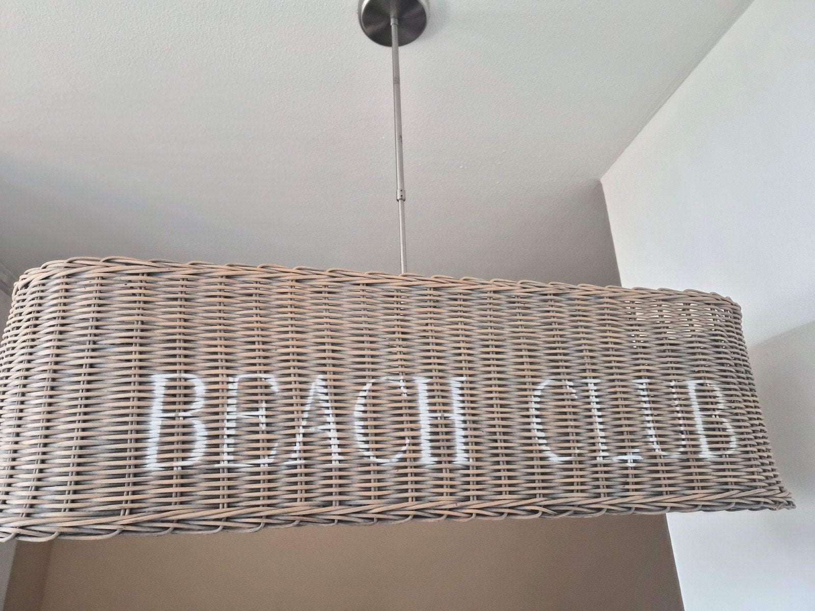 Rotan hanglamp 'Beach Club' - Zo goed als nieuw, Ophalen, Zo goed als nieuw, Natuurlijk materiaal, Bohemian, Strand, Ibiza