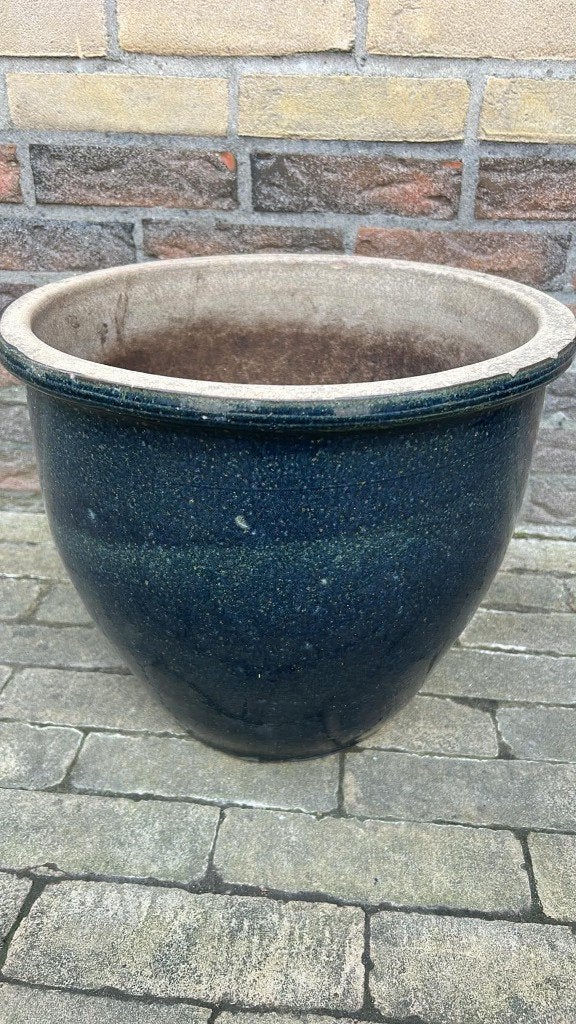 Grote buitenbloempot, Gebruikt, Rond, Minder dan 40 cm, Tuin
