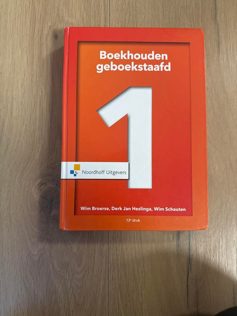 Boekhouden gebookstaafd 1 - 13e druk, Ophalen, Gamma, Gelezen, HBO