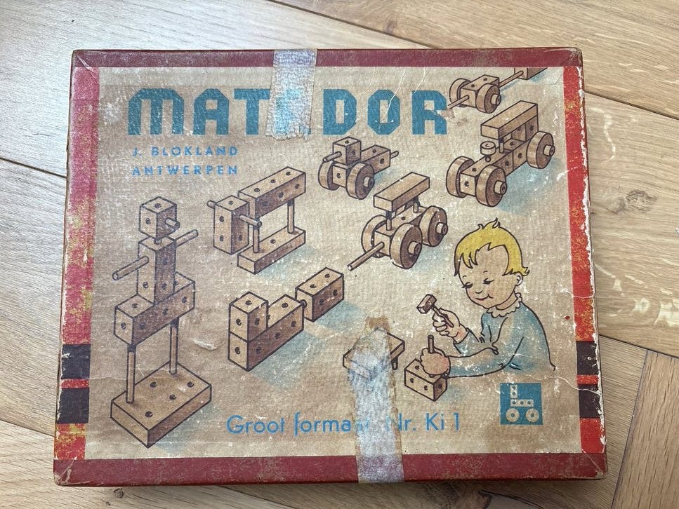 Vintage Matador Groot Formaat Dr. K1 Houten Bouwset, Ophalen of Verzenden, Gebruikt, Overige typen