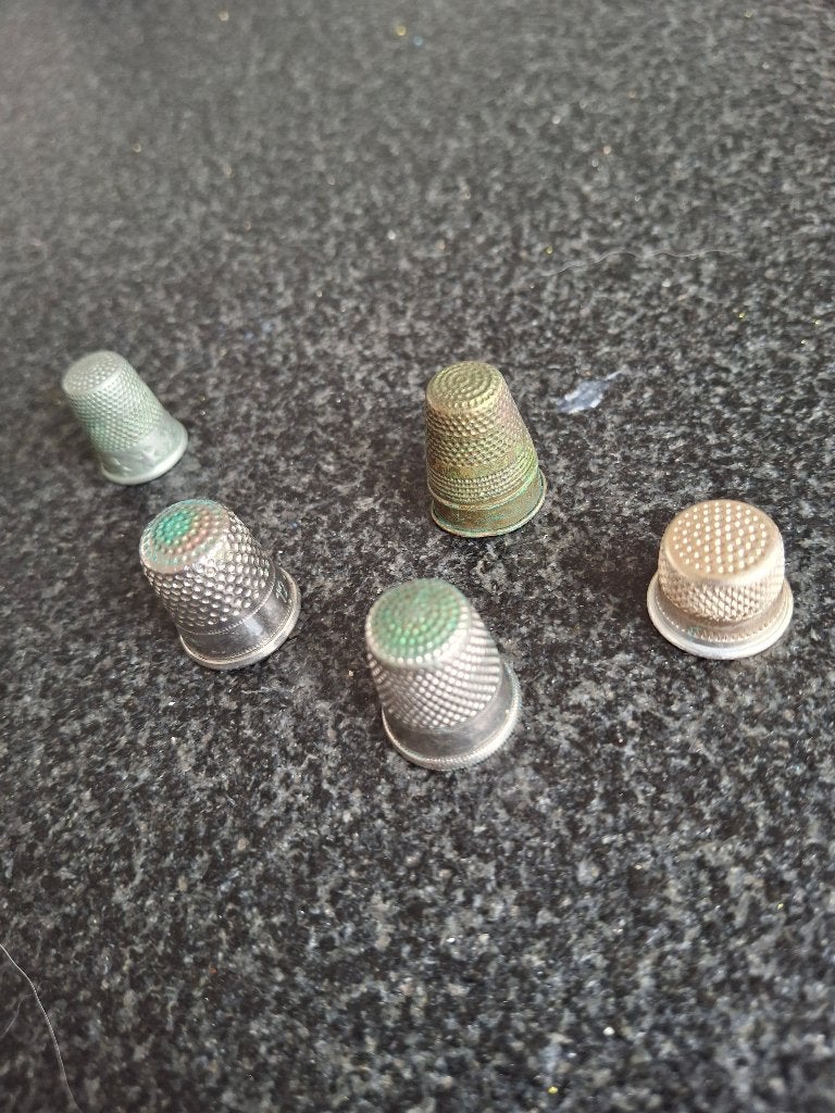 Zilveren vingerhoedjes, Ophalen of Verzenden, Zo goed als nieuw, Zilver, Nederland