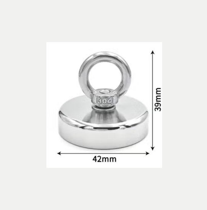 Neodymium magneet voor magneetvissen (61KG draagkracht), Ophalen of Verzenden, Nieuw