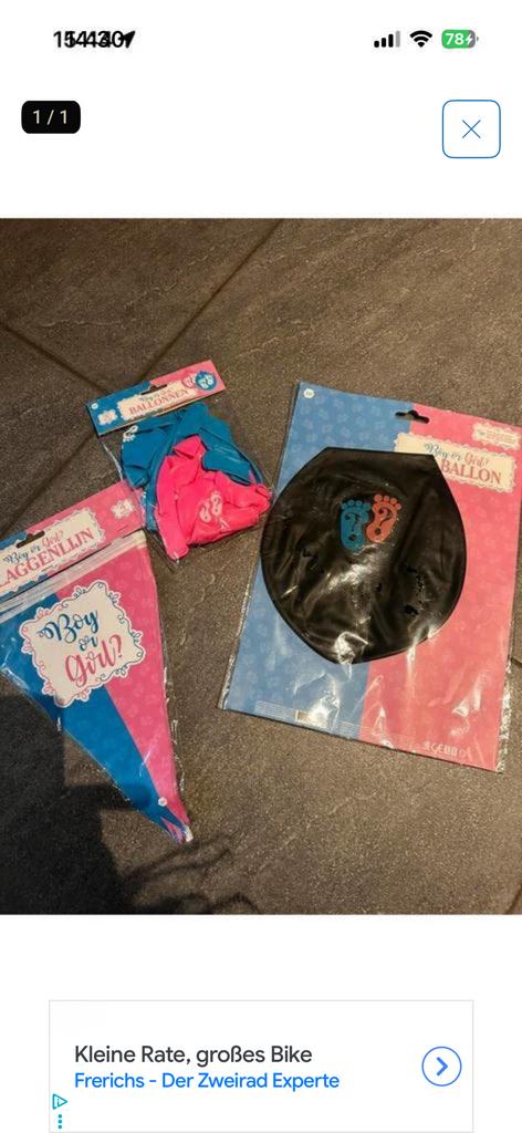 gender reveal set, Ophalen of Verzenden, Nieuw, Geboorte of Huwelijk