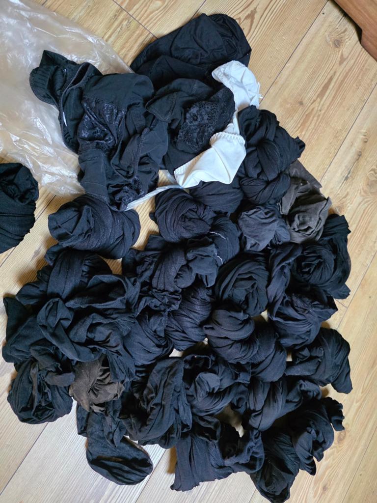 Partij oude panty's - diverse kleuren en maten, Ophalen of Verzenden
